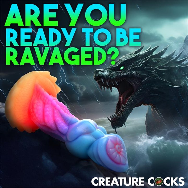 Aqua-Cock Glow-in-the-Dark Silicone Dildo - 848518053251 - Teknashop Ltd