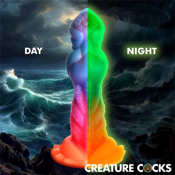 Aqua-Cock Glow-in-the-Dark Silicone Dildo - 848518053251 - Teknashop Ltd