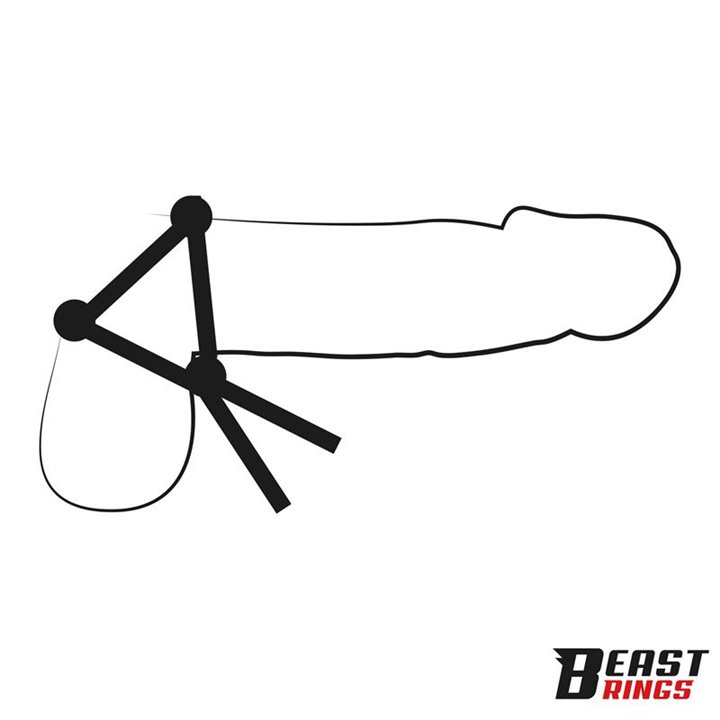 Lasso Adjustable Silicone Cock Ring - BR-137 - Teknashop Ltd