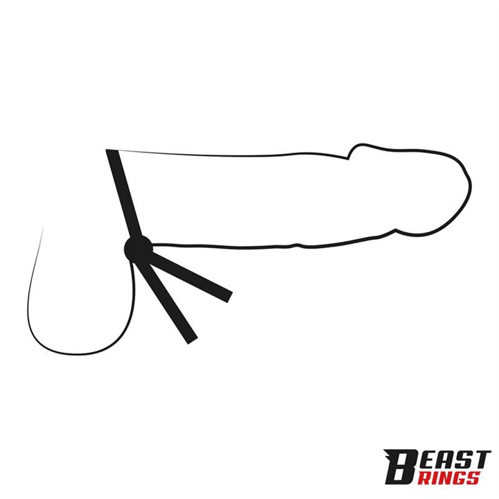 Lasso Adjustable Silicone Cock Ring - BR-136 - Teknashop Ltd