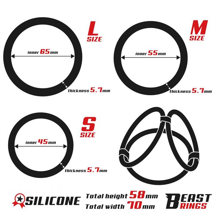 Triple Ring Silicone - BR-143 - Teknashop Ltd