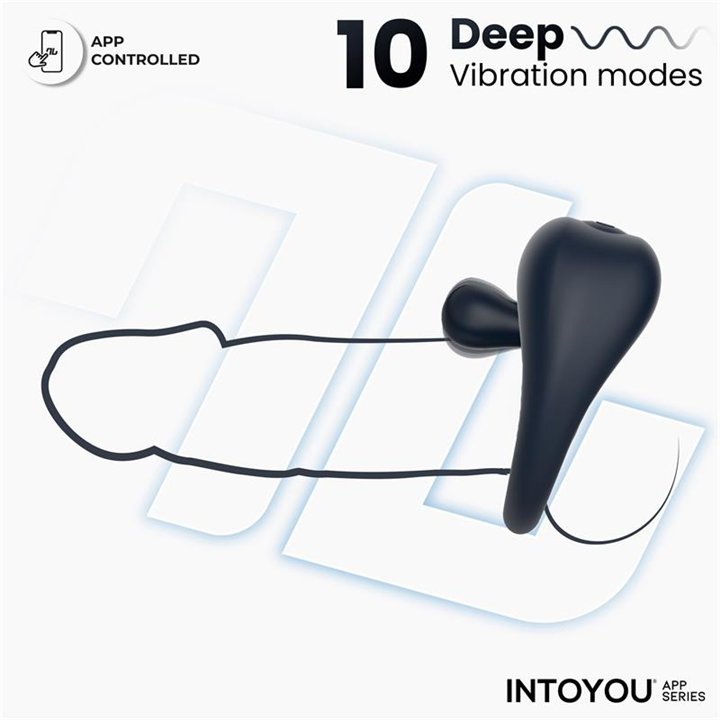 Kenny Penis Ring with Clitoris Stimulator and APP Night Blue - IN-190 - Teknashop Ltd