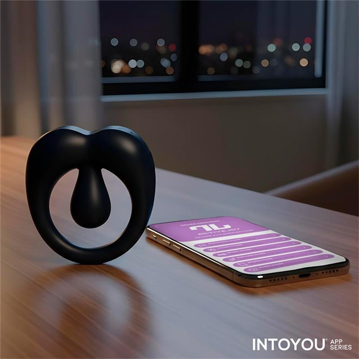 Kenny Penis Ring with Clitoris Stimulator and APP Night Blue - IN-190 - Teknashop Ltd