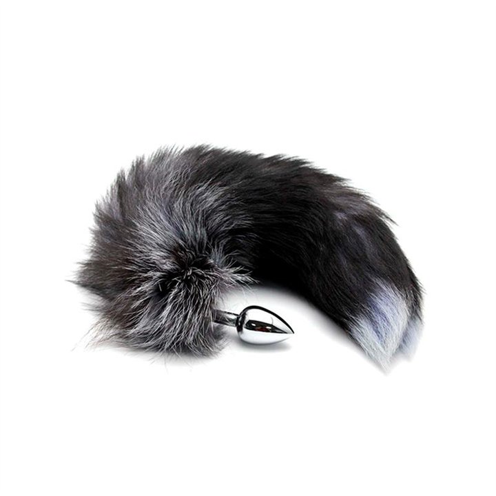 Black And White Fox Tail Plug S - A-70433 - Teknashop Ltd
