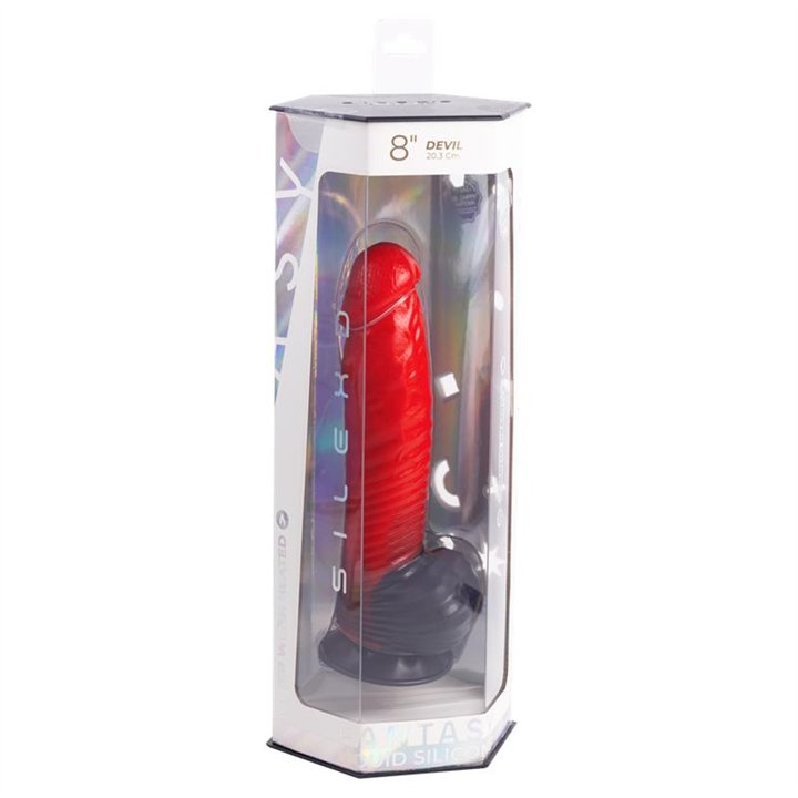 Liquid Silicone Devil Red Dildo 8 - SD-240947 - Teknashop Ltd