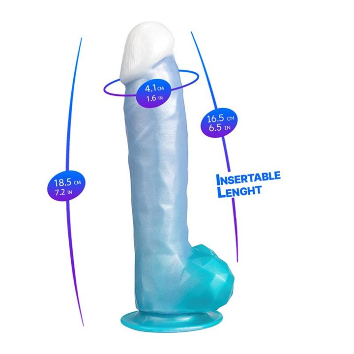 Liquid Silicone Angel Blue Dildo 8 - SD-240855 - Teknashop Ltd