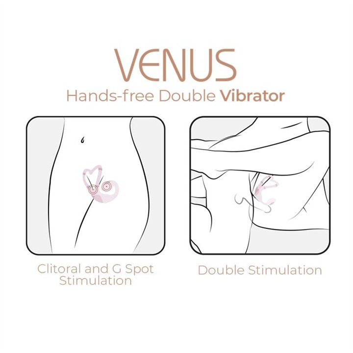 Dual vibrator Venus with APP - AL-33791 - Teknashop Ltd