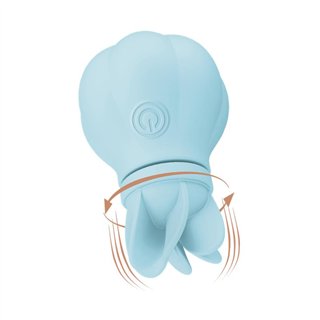 Stimulator Caress Vibration and Rotation Light Blue - AL-11095 - Teknashop Ltd