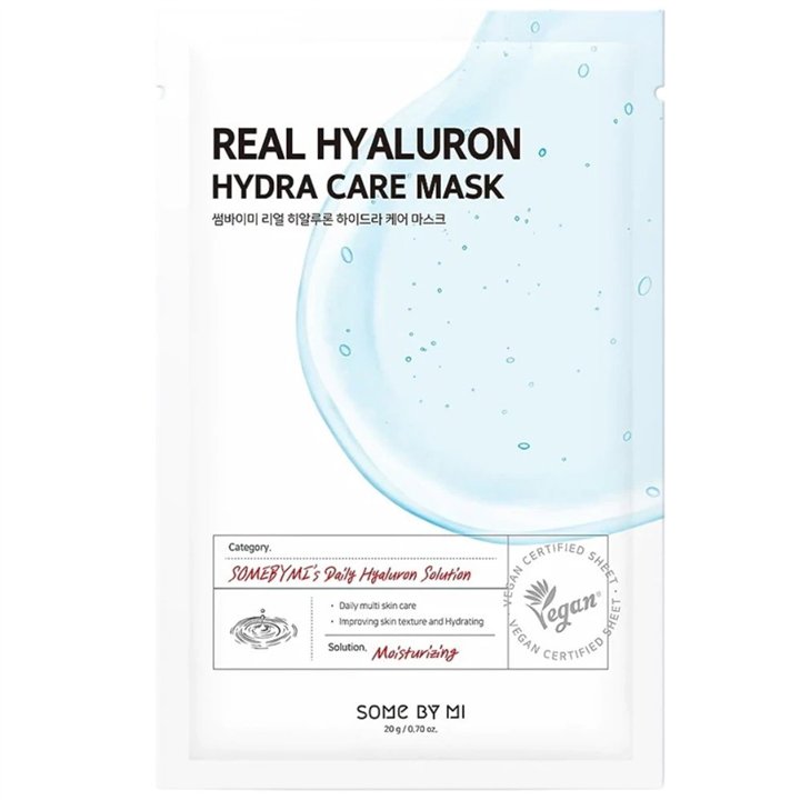 Some By Mi, Real Hyaluron, Hydrating, Sheet Mask, For Face, 20 g - Teknashop Ltd