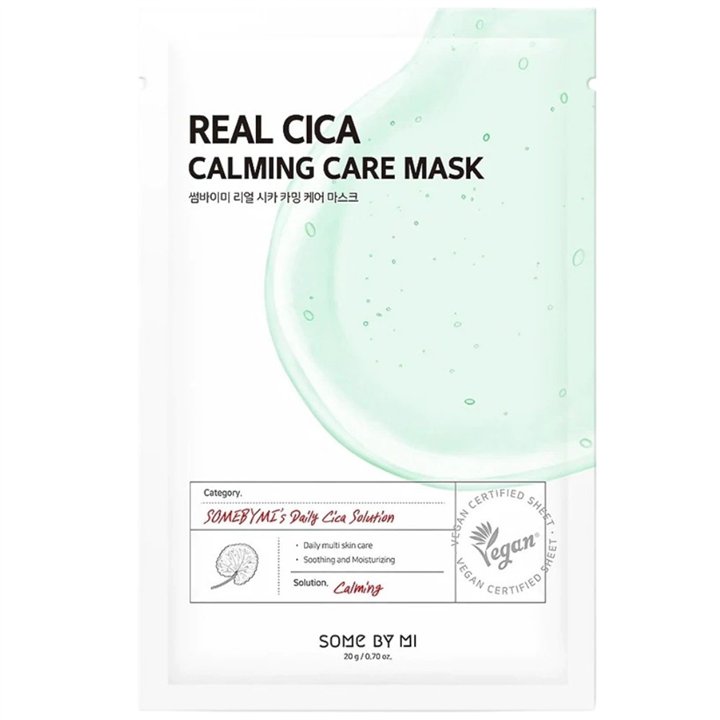 Some By Mi, Real Cica, Calming, Sheet Mask, For Face, 20 g - Teknashop Ltd