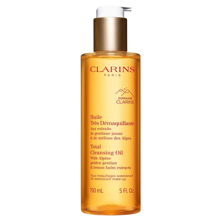 Clarins, Total, Alpine Herbs, Makeup Removing, Cleansing Oil, For Face & Eyes, 150 ml - Teknashop Ltd