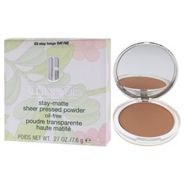Clinique, Stay-Matte, Sheer Matte, Compact Powder, 03, Stay Beige, 7.6 g - Teknashop Ltd