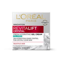 L'Oreal Paris, Revitalift Crystal, Hydrating, Gel Cream, For Face & Neck, 50 ml - Teknashop Ltd