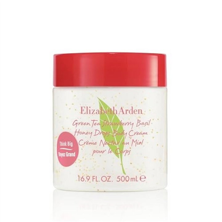 Elizabeth Arden, Green Tea Strawberry Basil, Hydrating, Body Cream, Daily, 500 ml - Teknashop Ltd