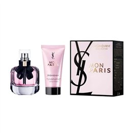 Set Yves Saint Laurent: Mon Paris, Eau De Parfum, For Women, 50 ml + Mon Paris, Moisturizing, Day, Body Lotion, 50 ml - Teknasho