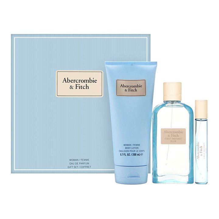 Set Abercrombie & Fitch: First Instinct Blue, Eau De Parfum, For Women, 100 ml + First Instinct Blue, Eau De Parfum, For Women, 