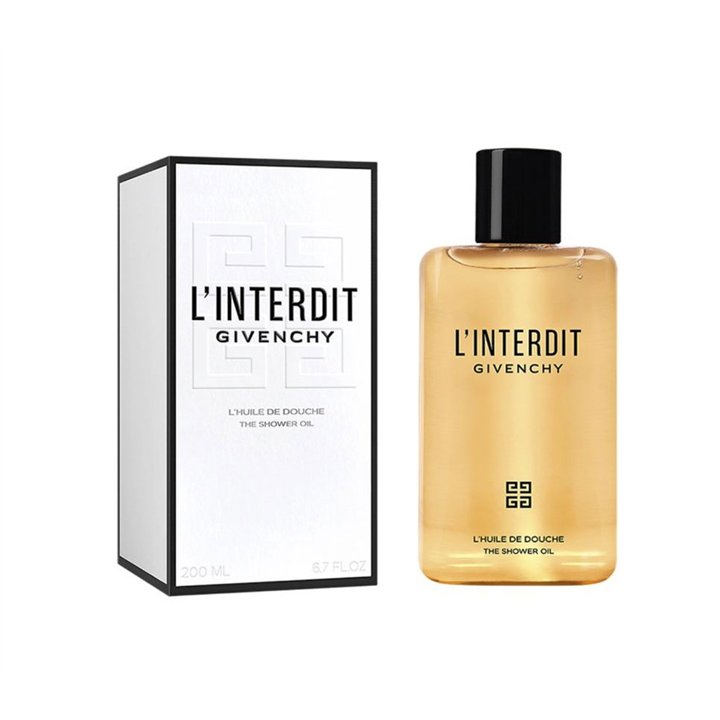 Givenchy, L'Interdit, Softening, Shower Oil, For All Skin Types, 200 ml - Teknashop Ltd