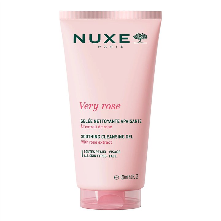 Nuxe, Very Rose, Cleansing & Soothing, Cleansing Gel, For Face, 150 ml - Teknashop Ltd