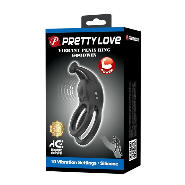 Goodwin Vibrating Double Cock Ring - BI-210222 - Teknashop Ltd