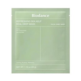 Biodance, Refreshing Sea Kelp, Soothing & Calming & Hydrating, Sheet Mask, For Face, Day & Night, 34 g - Teknashop Ltd