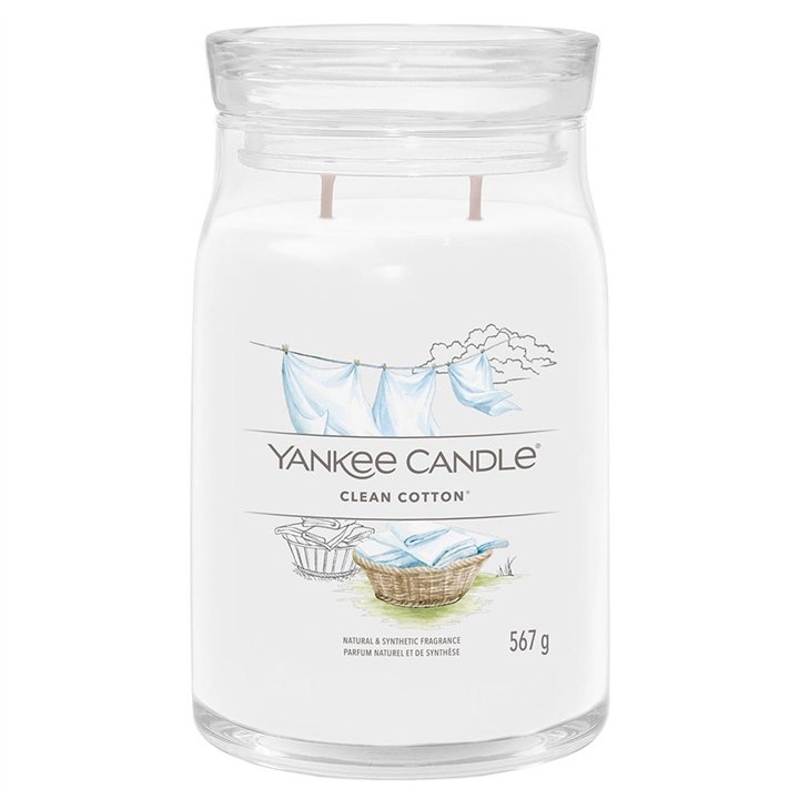 Yankee Candle, Clean Cotton, Scented Candle, 567 g - Teknashop Ltd