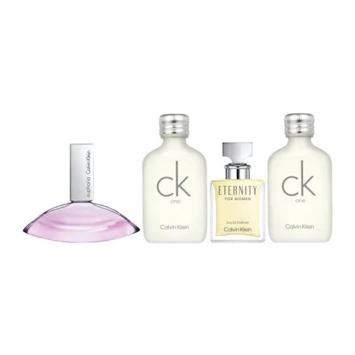 Set Calvin Klein: CK One, Eau De Toilette, For Men, 2 pcs, 10 ml *Miniature + Eternity, Eau De Parfum, For Women, 5 ml *Miniatur