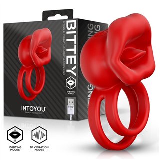 Bittey Cock Ring with Vibration and Biting - U-145 - Teknashop Ltd