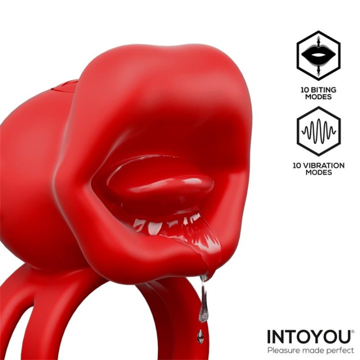 Bittey Cock Ring with Vibration and Biting - U-145 - Teknashop Ltd
