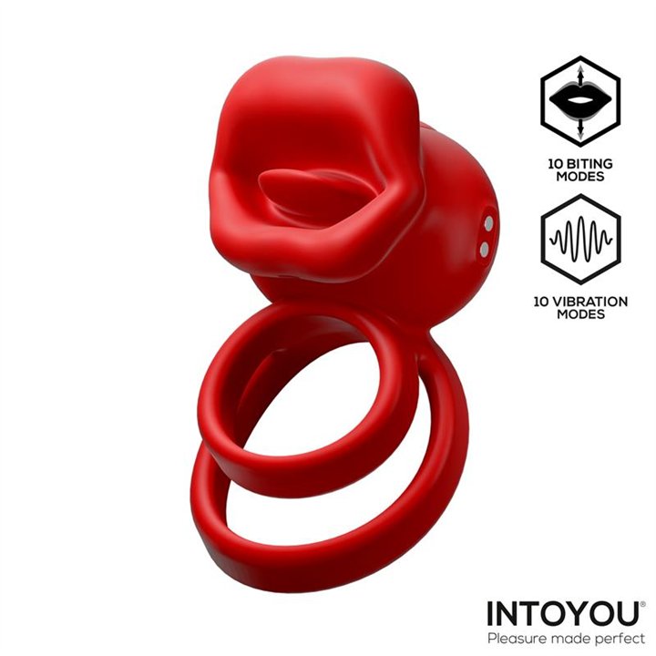 Bittey Cock Ring with Vibration and Biting - U-145 - Teknashop Ltd