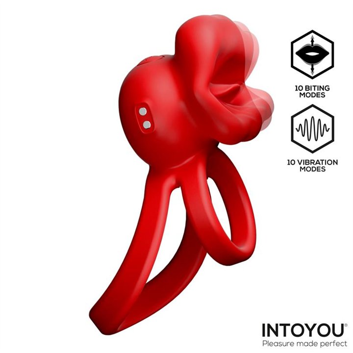 Bittey Cock Ring with Vibration and Biting - U-145 - Teknashop Ltd