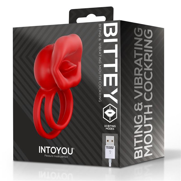 Bittey Cock Ring with Vibration and Biting - U-145 - Teknashop Ltd