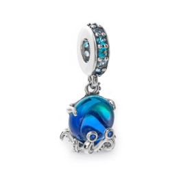 PANDORA Mod. MURANO GLASS CUTE OCTOPUS DANGLE CHARM - WW.791694C01 - Teknashop Ltd