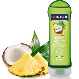 CONTROL - 2 EN 1 MASSAGE & PLEASURE EXOTIC 200 ML - D-216115 - Teknashop Ltd