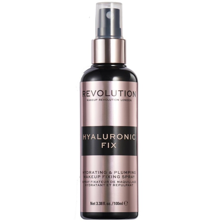 Makeup Revolution, Hyaluronic Fix, Hyaluronic Acid, Hydrating, Makeup Fixer Spray, 100 ml - Teknashop Ltd