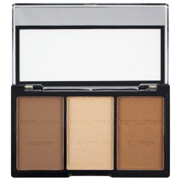 Makeup Revolution, Ultra Sculpt & Contour, Contouring Palette, C04 Ultra Light/Medium, 3 Shades, 11 g - Teknashop Ltd