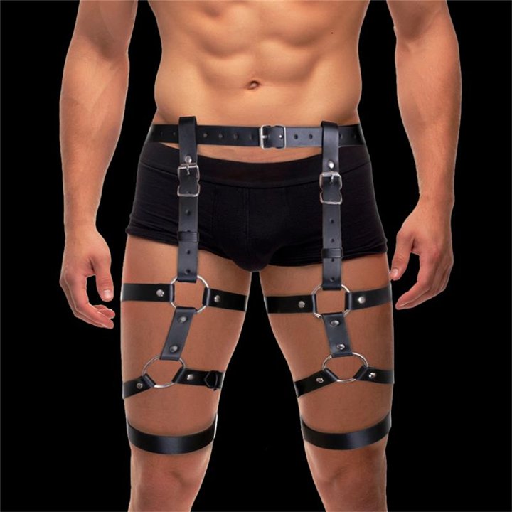 Fabian Leg and Waist Bondage Harness Adjustable - IB-207 - Teknashop Ltd