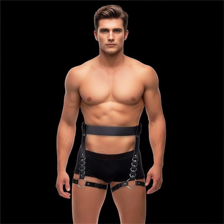 Didier Leg and Waist Bondage Harness Adjustable - IB-208 - Teknashop Ltd
