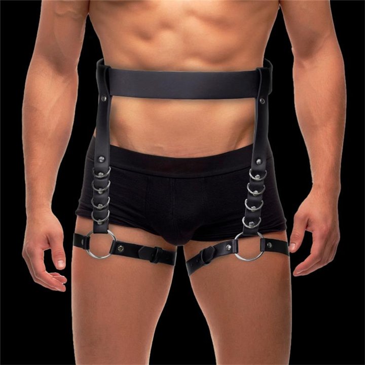 Didier Leg and Waist Bondage Harness Adjustable - IB-208 - Teknashop Ltd