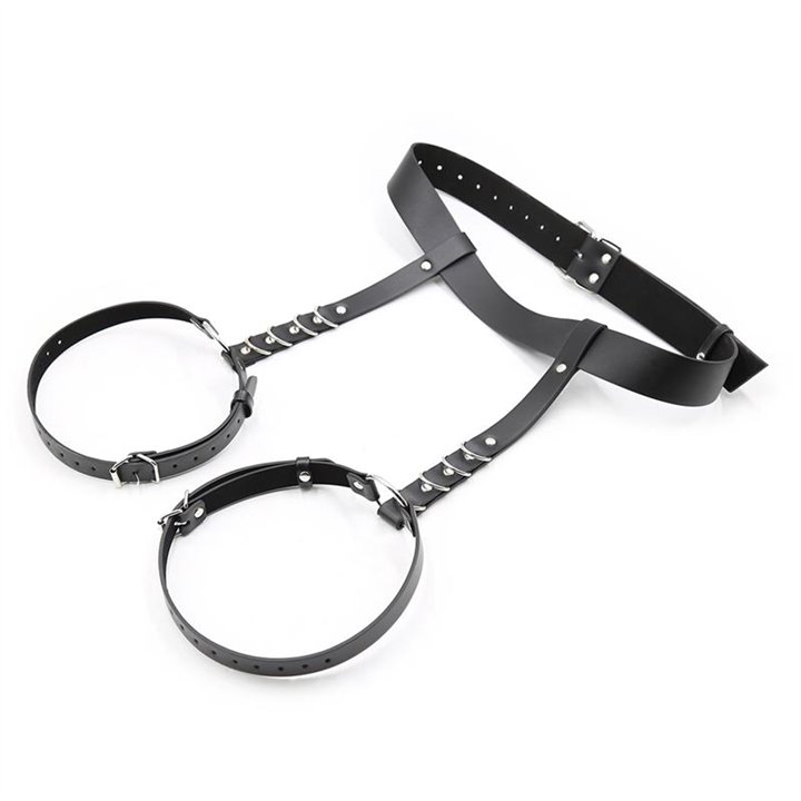 Didier Leg and Waist Bondage Harness Adjustable - IB-208 - Teknashop Ltd