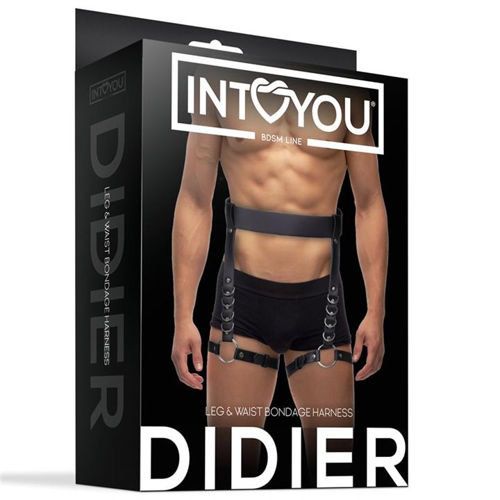 Didier Leg and Waist Bondage Harness Adjustable - IB-208 - Teknashop Ltd