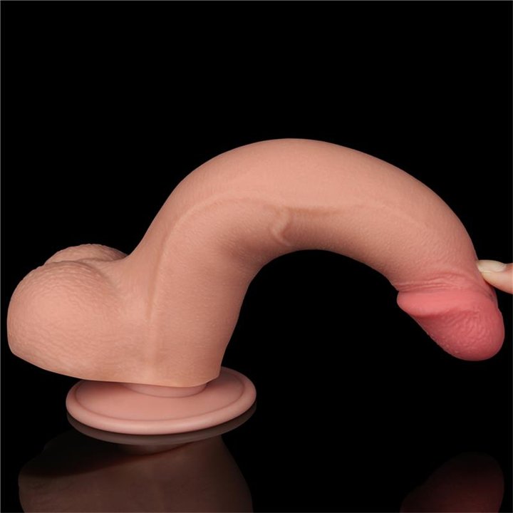 Sliding Skin Dual Layer Dildo 8.5 - LO-LV317208 - Teknashop Ltd