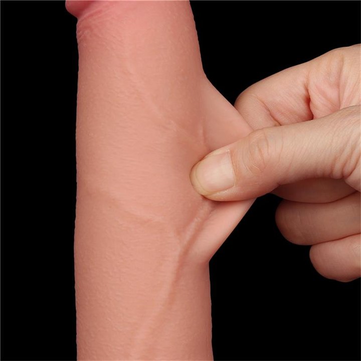 Sliding Skin Dual Layer Dildo 8.5 - LO-LV317208 - Teknashop Ltd
