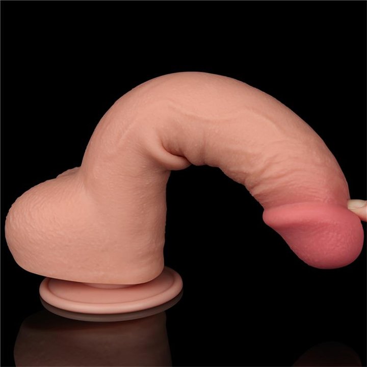 Sliding Skin Dual Layer Dildo 9.5 - LO-LV317211 - Teknashop Ltd