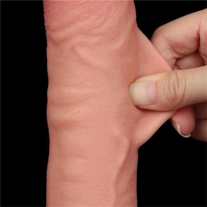 Sliding Skin Dual Layer Dildo 9.5 - LO-LV317211 - Teknashop Ltd