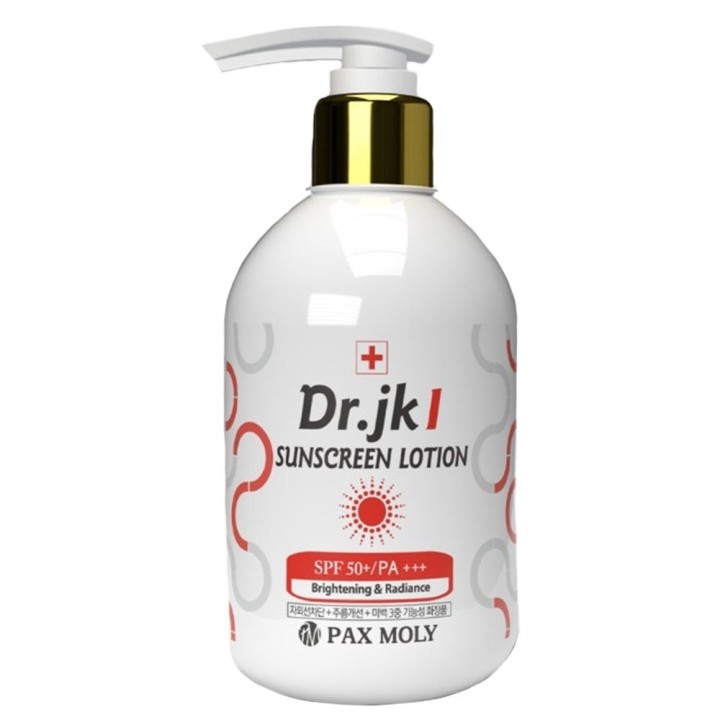 PaxMoly, Dr. JK1, Natural Ingredients, Hydrating & Soothing, Sunscreen Lotion, SPF 50+, 200 ml - Teknashop Ltd