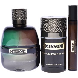 Set Missoni: Pour Homme, Eau De Parfum, For Men, 100 ml + Pour Homme, Eau De Parfum, For Men, 10 ml + Pour Homme, Deodorant Stic