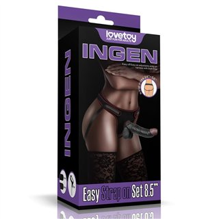Adjustable Strap On with Dildo 8.5 - LO-LV715028 - Teknashop Ltd