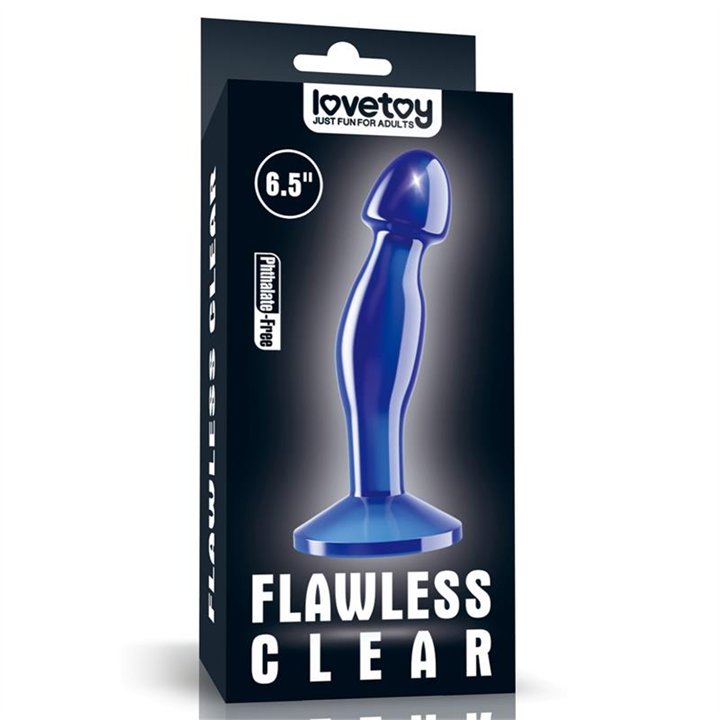 Butt Plug Flawless Clear Blue 6.5 - LO-LV310320 - Teknashop Ltd