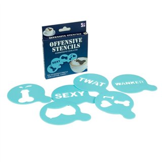 Pack of 12 Offensive Stencils - HH32 - Teknashop Ltd