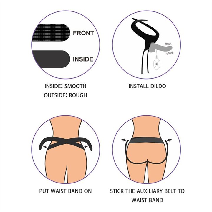 Adjustable Strap on with Dildo 8.5 10 Functions - LO-LV715128 - Teknashop Ltd